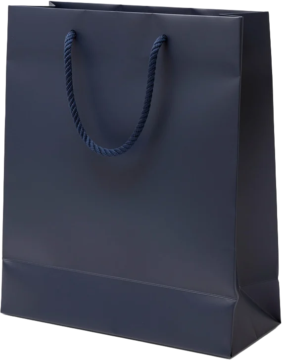 A paper shopping bag