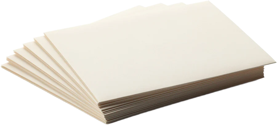 A fan of plain envelopes